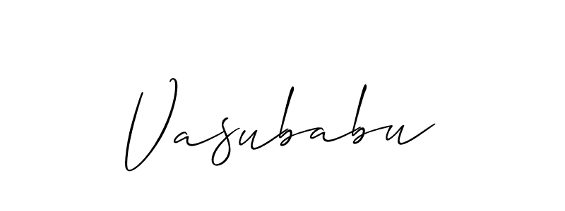 Also You can easily find your signature by using the search form. We will create Vasubabu name handwritten signature images for you free of cost using Allison_Script sign style. Vasubabu signature style 2 images and pictures png