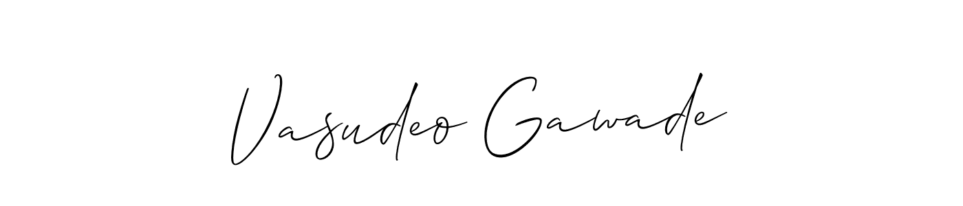 Design your own signature with our free online signature maker. With this signature software, you can create a handwritten (Allison_Script) signature for name Vasudeo Gawade. Vasudeo Gawade signature style 2 images and pictures png