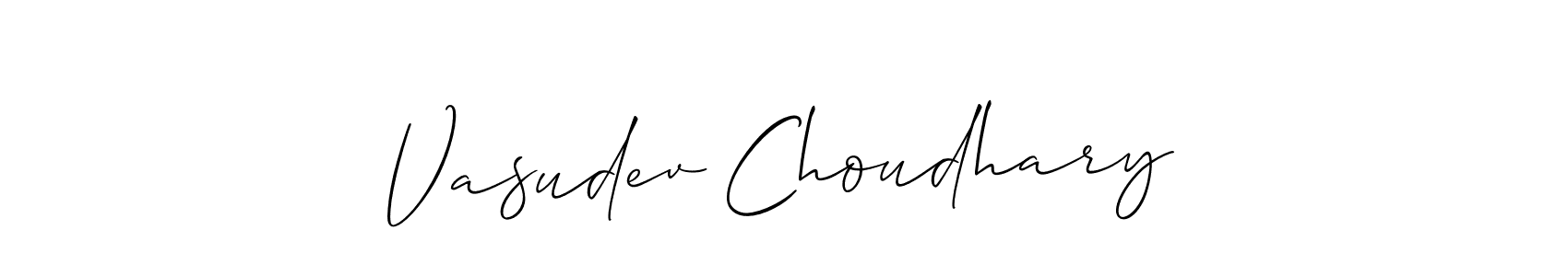 Similarly Allison_Script is the best handwritten signature design. Signature creator online .You can use it as an online autograph creator for name Vasudev Choudhary. Vasudev Choudhary signature style 2 images and pictures png