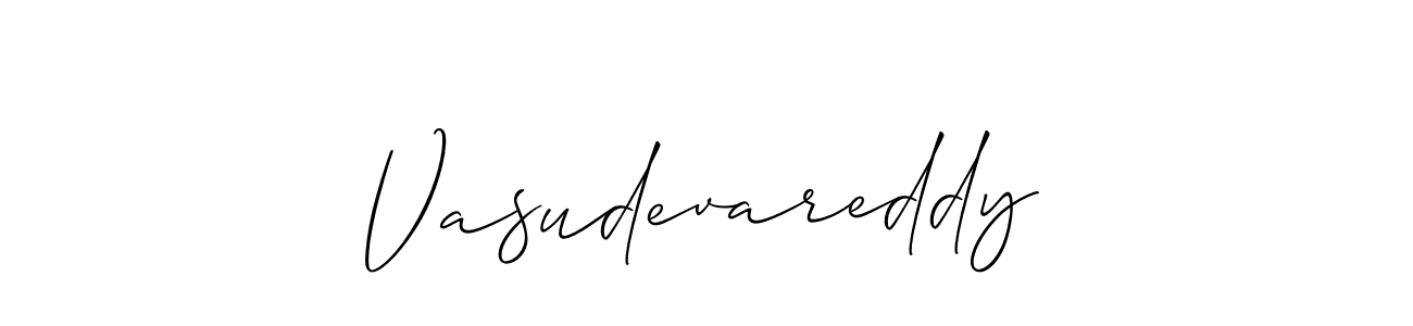 How to make Vasudevareddy name signature. Use Allison_Script style for creating short signs online. This is the latest handwritten sign. Vasudevareddy signature style 2 images and pictures png