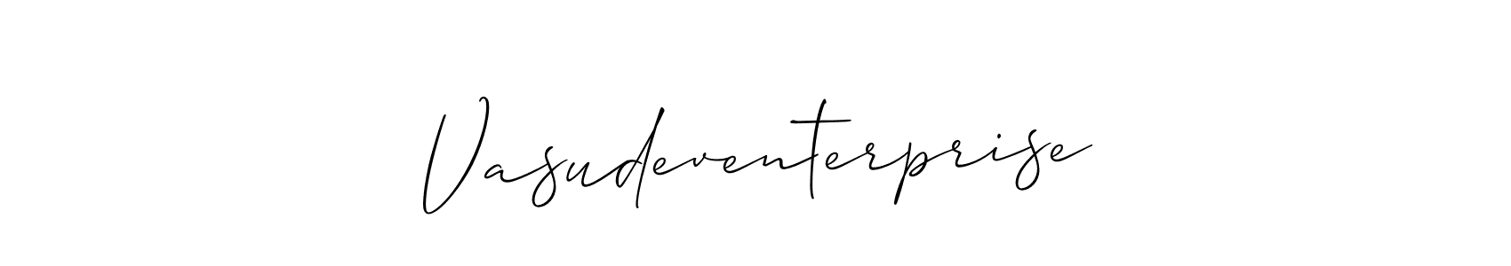 if you are searching for the best signature style for your name Vasudeventerprise. so please give up your signature search. here we have designed multiple signature styles  using Allison_Script. Vasudeventerprise signature style 2 images and pictures png