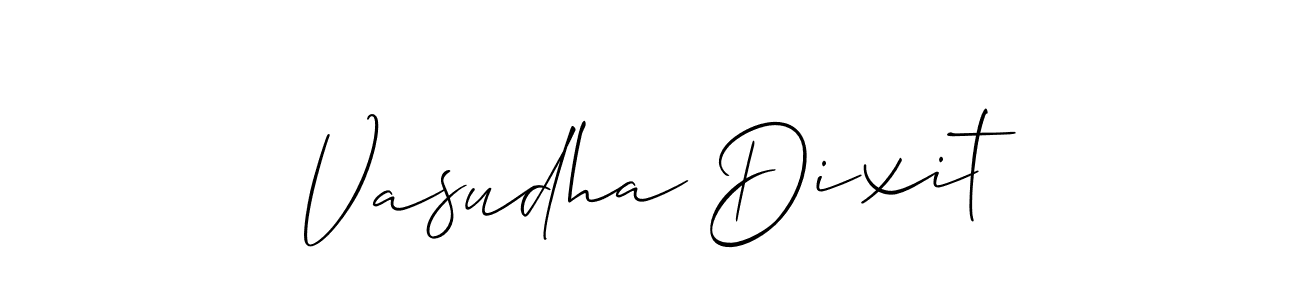 Also You can easily find your signature by using the search form. We will create Vasudha Dixit name handwritten signature images for you free of cost using Allison_Script sign style. Vasudha Dixit signature style 2 images and pictures png