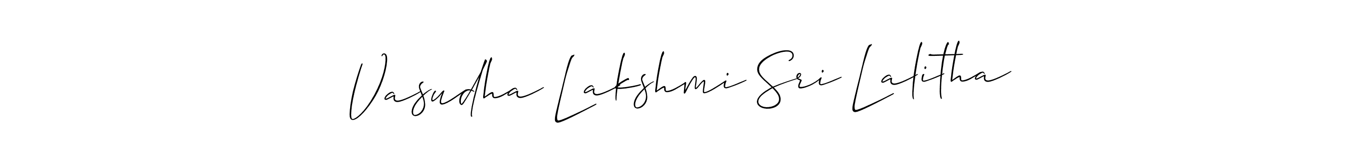 Once you've used our free online signature maker to create your best signature Allison_Script style, it's time to enjoy all of the benefits that Vasudha Lakshmi Sri Lalitha name signing documents. Vasudha Lakshmi Sri Lalitha signature style 2 images and pictures png