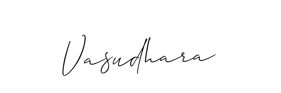 Best and Professional Signature Style for Vasudhara. Allison_Script Best Signature Style Collection. Vasudhara signature style 2 images and pictures png