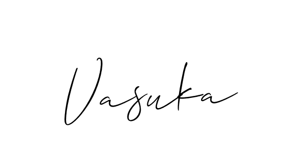 Make a beautiful signature design for name Vasuka. Use this online signature maker to create a handwritten signature for free. Vasuka signature style 2 images and pictures png