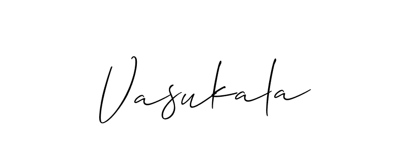 Make a short Vasukala signature style. Manage your documents anywhere anytime using Allison_Script. Create and add eSignatures, submit forms, share and send files easily. Vasukala signature style 2 images and pictures png