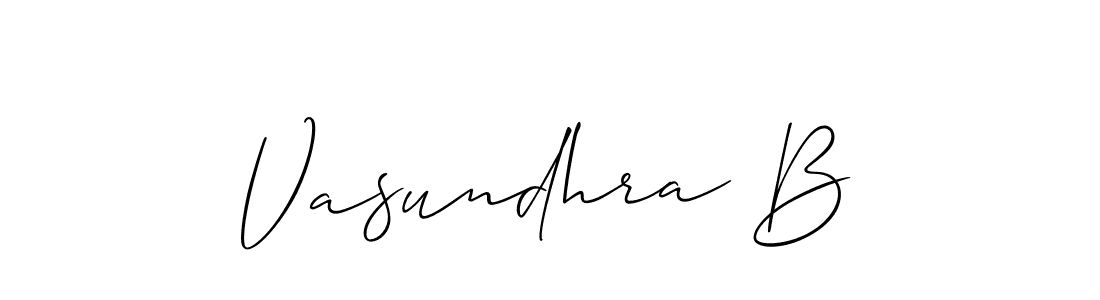 Once you've used our free online signature maker to create your best signature Allison_Script style, it's time to enjoy all of the benefits that Vasundhra B name signing documents. Vasundhra B signature style 2 images and pictures png