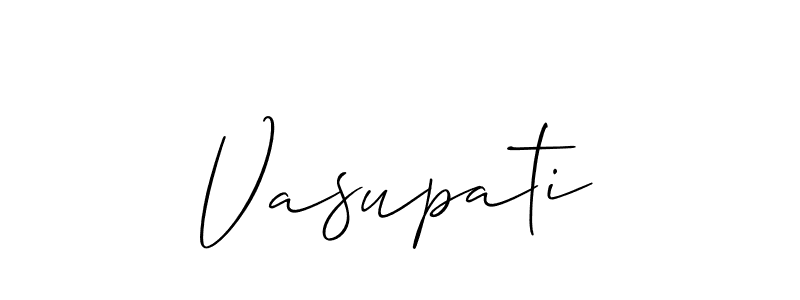 The best way (Allison_Script) to make a short signature is to pick only two or three words in your name. The name Vasupati include a total of six letters. For converting this name. Vasupati signature style 2 images and pictures png