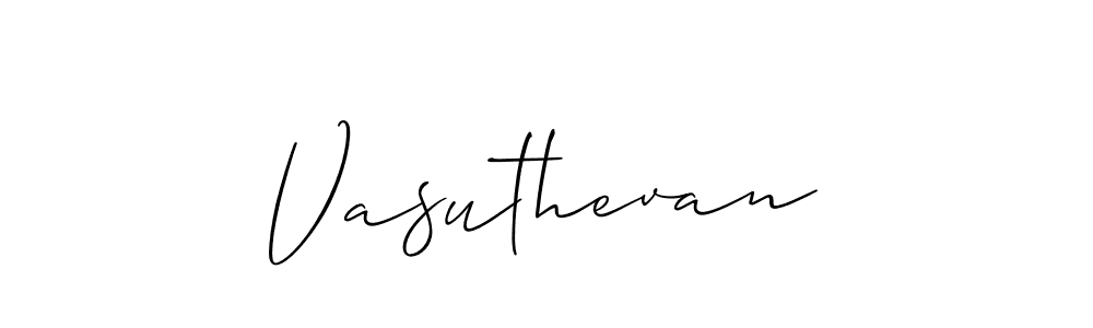 Also we have Vasuthevan name is the best signature style. Create professional handwritten signature collection using Allison_Script autograph style. Vasuthevan signature style 2 images and pictures png