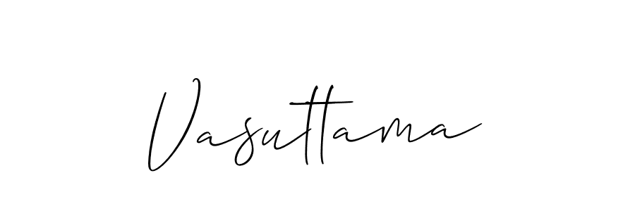 Create a beautiful signature design for name Vasuttama. With this signature (Allison_Script) fonts, you can make a handwritten signature for free. Vasuttama signature style 2 images and pictures png