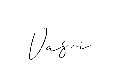 if you are searching for the best signature style for your name Vasvi. so please give up your signature search. here we have designed multiple signature styles  using Allison_Script. Vasvi signature style 2 images and pictures png