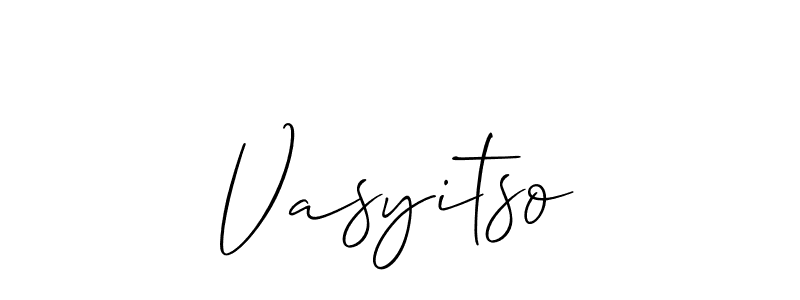 You should practise on your own different ways (Allison_Script) to write your name (Vasyitso) in signature. don't let someone else do it for you. Vasyitso signature style 2 images and pictures png