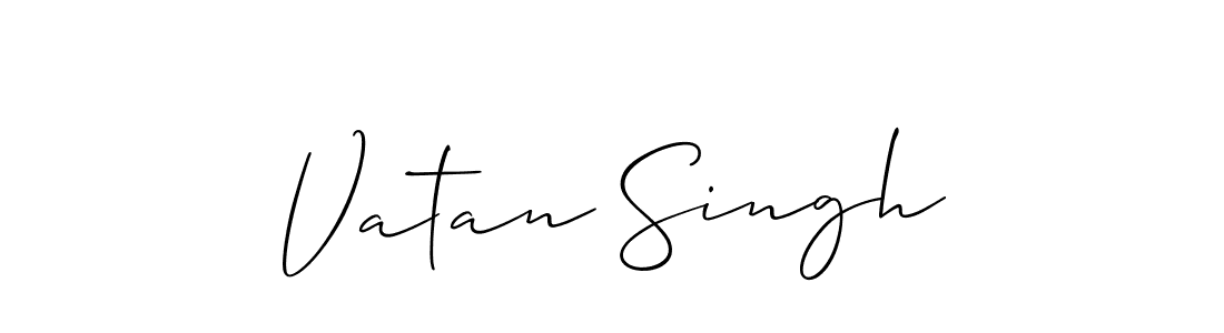 You should practise on your own different ways (Allison_Script) to write your name (Vatan Singh) in signature. don't let someone else do it for you. Vatan Singh signature style 2 images and pictures png