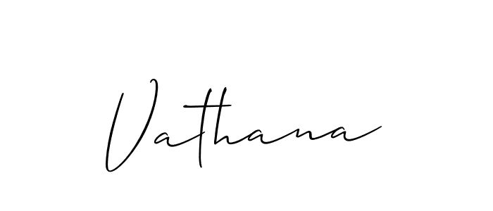 It looks lik you need a new signature style for name Vathana. Design unique handwritten (Allison_Script) signature with our free signature maker in just a few clicks. Vathana signature style 2 images and pictures png