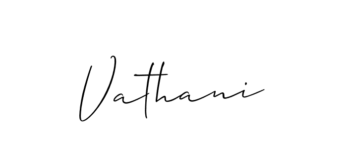 You should practise on your own different ways (Allison_Script) to write your name (Vathani) in signature. don't let someone else do it for you. Vathani signature style 2 images and pictures png
