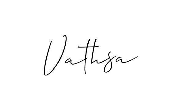 if you are searching for the best signature style for your name Vathsa. so please give up your signature search. here we have designed multiple signature styles  using Allison_Script. Vathsa signature style 2 images and pictures png