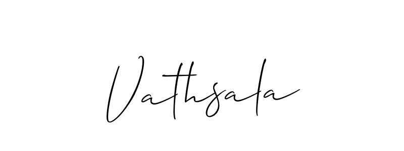 Vathsala stylish signature style. Best Handwritten Sign (Allison_Script) for my name. Handwritten Signature Collection Ideas for my name Vathsala. Vathsala signature style 2 images and pictures png