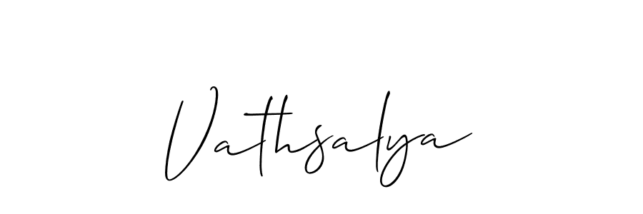 Make a short Vathsalya signature style. Manage your documents anywhere anytime using Allison_Script. Create and add eSignatures, submit forms, share and send files easily. Vathsalya signature style 2 images and pictures png