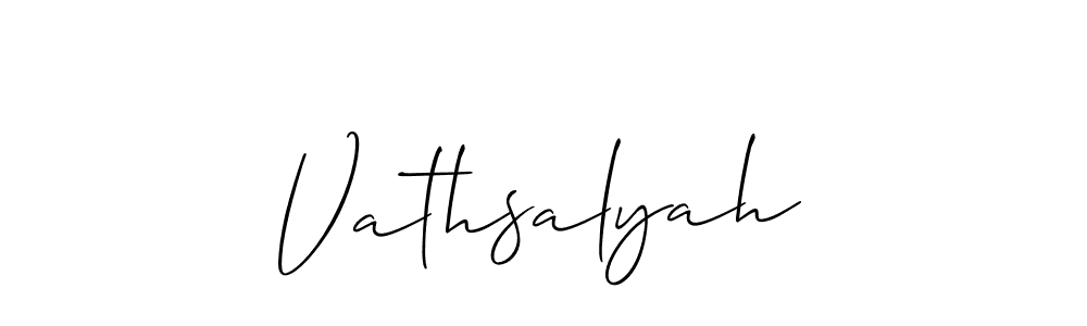 Allison_Script is a professional signature style that is perfect for those who want to add a touch of class to their signature. It is also a great choice for those who want to make their signature more unique. Get Vathsalyah name to fancy signature for free. Vathsalyah signature style 2 images and pictures png