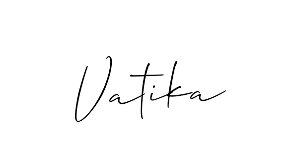 Vatika stylish signature style. Best Handwritten Sign (Allison_Script) for my name. Handwritten Signature Collection Ideas for my name Vatika. Vatika signature style 2 images and pictures png
