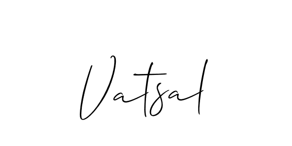 Best and Professional Signature Style for Vatsal. Allison_Script Best Signature Style Collection. Vatsal signature style 2 images and pictures png