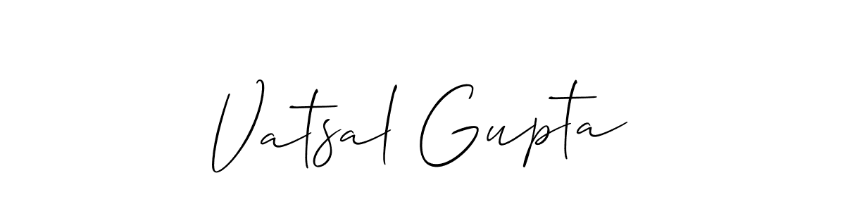 Also You can easily find your signature by using the search form. We will create Vatsal Gupta name handwritten signature images for you free of cost using Allison_Script sign style. Vatsal Gupta signature style 2 images and pictures png