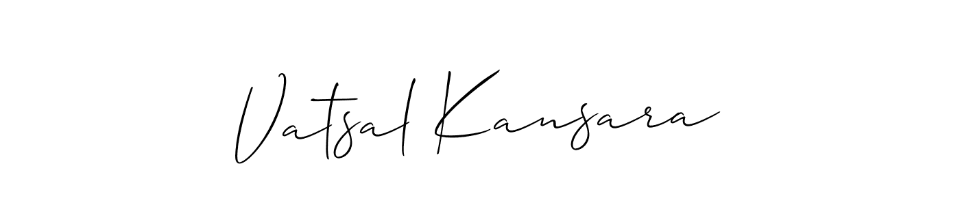 Make a beautiful signature design for name Vatsal Kansara. Use this online signature maker to create a handwritten signature for free. Vatsal Kansara signature style 2 images and pictures png
