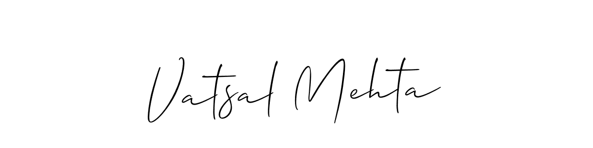 This is the best signature style for the Vatsal Mehta name. Also you like these signature font (Allison_Script). Mix name signature. Vatsal Mehta signature style 2 images and pictures png