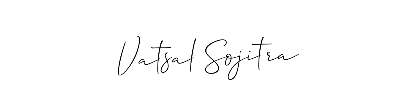 Use a signature maker to create a handwritten signature online. With this signature software, you can design (Allison_Script) your own signature for name Vatsal Sojitra. Vatsal Sojitra signature style 2 images and pictures png