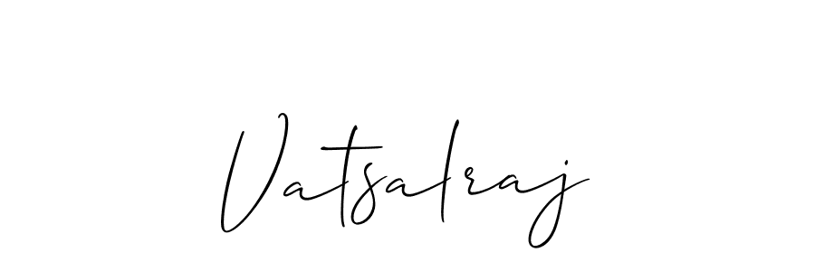 Use a signature maker to create a handwritten signature online. With this signature software, you can design (Allison_Script) your own signature for name Vatsalraj. Vatsalraj signature style 2 images and pictures png