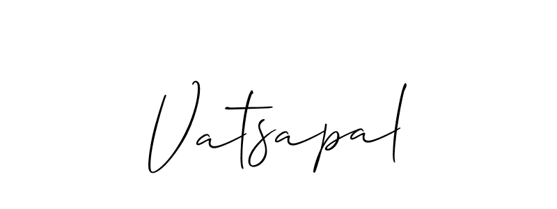 Vatsapal stylish signature style. Best Handwritten Sign (Allison_Script) for my name. Handwritten Signature Collection Ideas for my name Vatsapal. Vatsapal signature style 2 images and pictures png