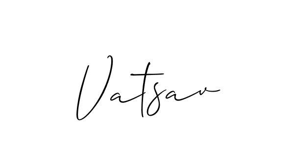 Make a short Vatsav signature style. Manage your documents anywhere anytime using Allison_Script. Create and add eSignatures, submit forms, share and send files easily. Vatsav signature style 2 images and pictures png