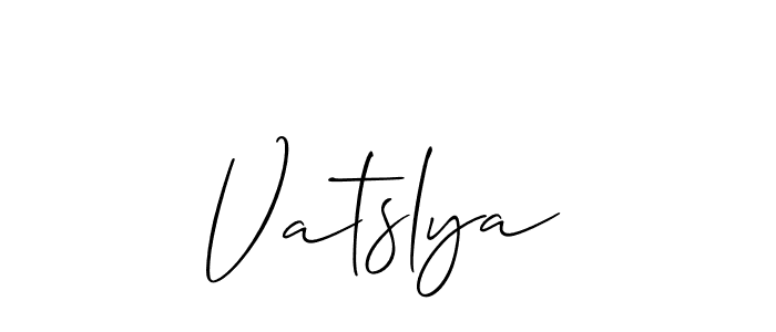 Best and Professional Signature Style for Vatslya. Allison_Script Best Signature Style Collection. Vatslya signature style 2 images and pictures png