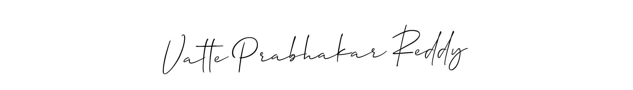 Also You can easily find your signature by using the search form. We will create Vatte Prabhakar Reddy name handwritten signature images for you free of cost using Allison_Script sign style. Vatte Prabhakar Reddy signature style 2 images and pictures png