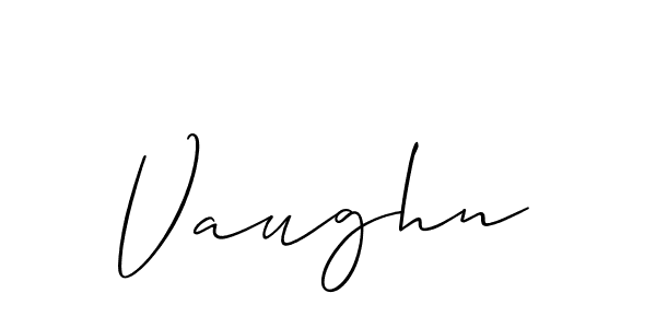 The best way (Allison_Script) to make a short signature is to pick only two or three words in your name. The name Vaughn include a total of six letters. For converting this name. Vaughn signature style 2 images and pictures png