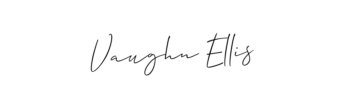 It looks lik you need a new signature style for name Vaughn Ellis. Design unique handwritten (Allison_Script) signature with our free signature maker in just a few clicks. Vaughn Ellis signature style 2 images and pictures png