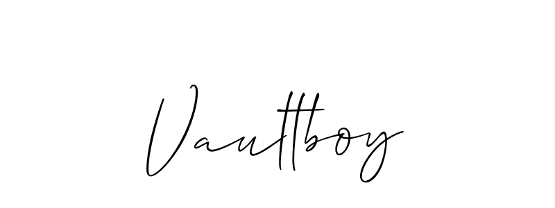 Create a beautiful signature design for name Vaultboy. With this signature (Allison_Script) fonts, you can make a handwritten signature for free. Vaultboy signature style 2 images and pictures png