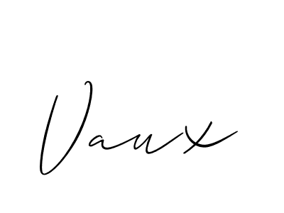 Best and Professional Signature Style for Vaux. Allison_Script Best Signature Style Collection. Vaux signature style 2 images and pictures png