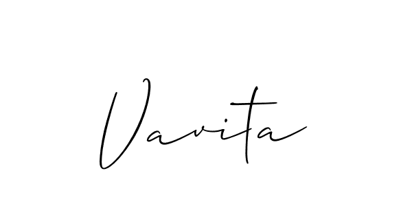 Make a beautiful signature design for name Vavita. With this signature (Allison_Script) style, you can create a handwritten signature for free. Vavita signature style 2 images and pictures png