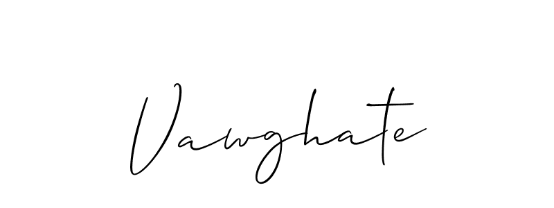 It looks lik you need a new signature style for name Vawghate. Design unique handwritten (Allison_Script) signature with our free signature maker in just a few clicks. Vawghate signature style 2 images and pictures png