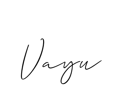 Also we have Vayu name is the best signature style. Create professional handwritten signature collection using Allison_Script autograph style. Vayu signature style 2 images and pictures png