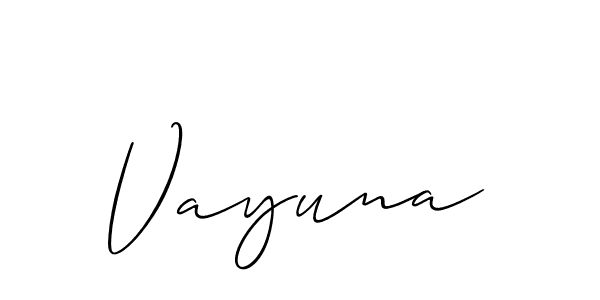 Once you've used our free online signature maker to create your best signature Allison_Script style, it's time to enjoy all of the benefits that Vayuna name signing documents. Vayuna signature style 2 images and pictures png