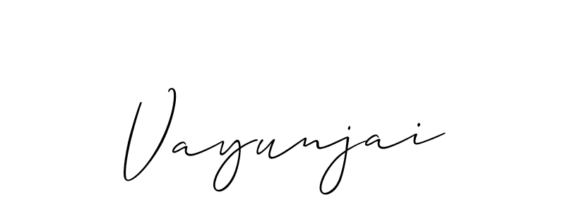 Once you've used our free online signature maker to create your best signature Allison_Script style, it's time to enjoy all of the benefits that Vayunjai name signing documents. Vayunjai signature style 2 images and pictures png