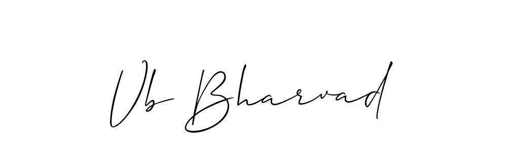 Make a beautiful signature design for name Vb Bharvad. Use this online signature maker to create a handwritten signature for free. Vb Bharvad signature style 2 images and pictures png