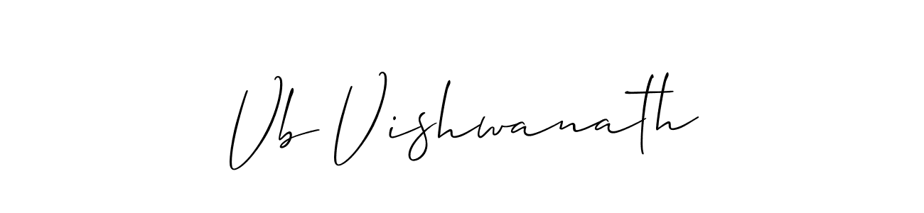 Make a short Vb Vishwanath signature style. Manage your documents anywhere anytime using Allison_Script. Create and add eSignatures, submit forms, share and send files easily. Vb Vishwanath signature style 2 images and pictures png