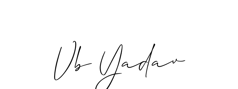 Make a short Vb Yadav signature style. Manage your documents anywhere anytime using Allison_Script. Create and add eSignatures, submit forms, share and send files easily. Vb Yadav signature style 2 images and pictures png