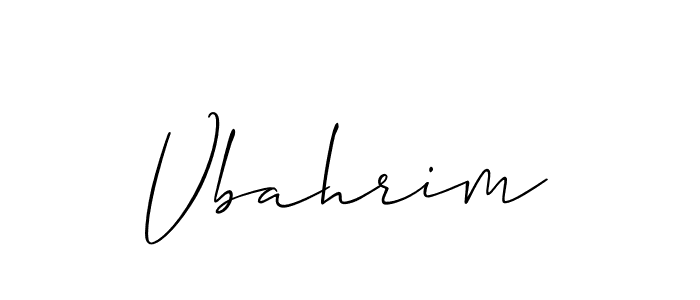 if you are searching for the best signature style for your name Vbahrim. so please give up your signature search. here we have designed multiple signature styles  using Allison_Script. Vbahrim signature style 2 images and pictures png