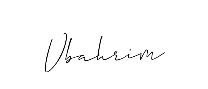 if you are searching for the best signature style for your name Vbahrim. so please give up your signature search. here we have designed multiple signature styles  using Allison_Script. Vbahrim signature style 2 images and pictures png