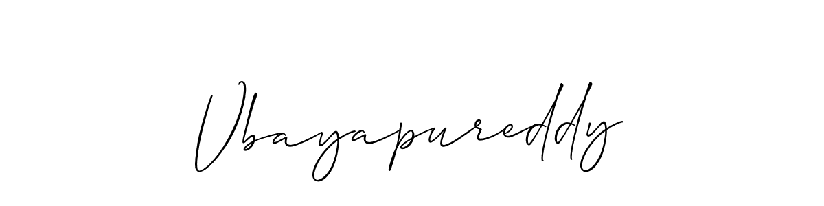 Make a short Vbayapureddy signature style. Manage your documents anywhere anytime using Allison_Script. Create and add eSignatures, submit forms, share and send files easily. Vbayapureddy signature style 2 images and pictures png