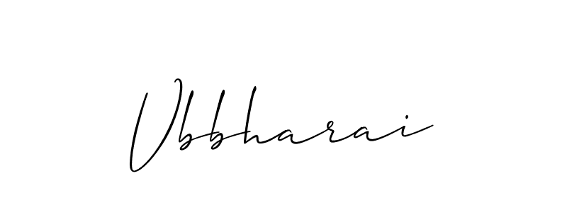 How to make Vbbharai signature? Allison_Script is a professional autograph style. Create handwritten signature for Vbbharai name. Vbbharai signature style 2 images and pictures png